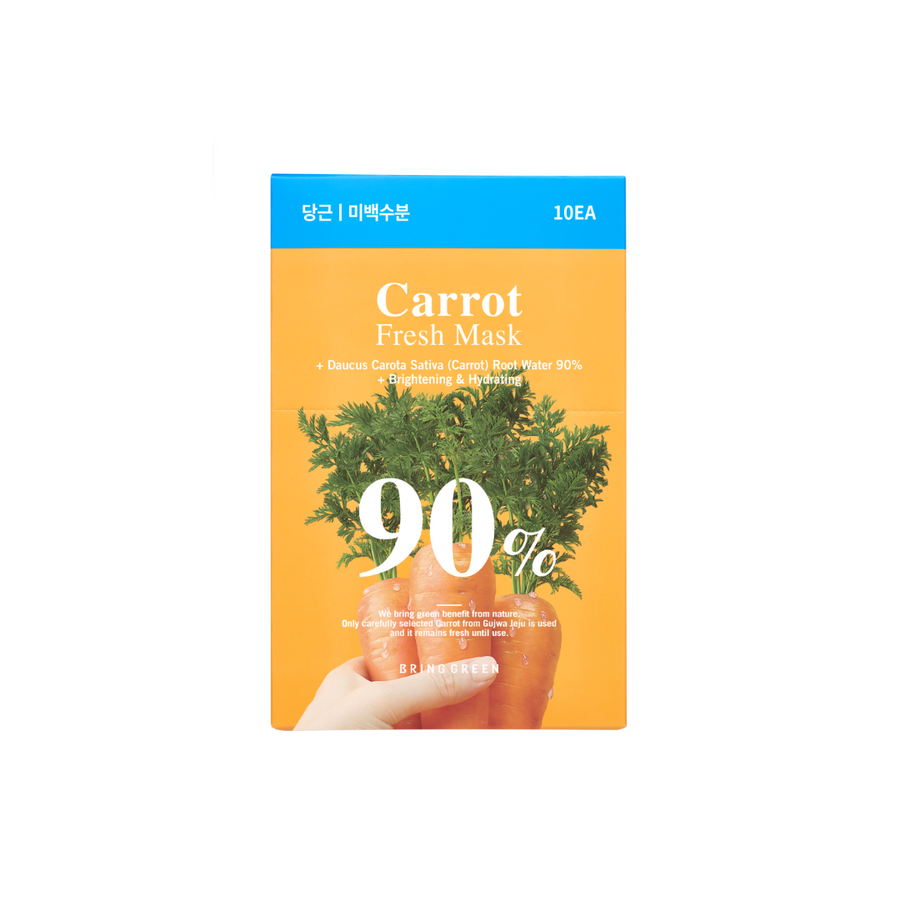 Bring Green Carrot 90% Fresh Mask 10PCS/BOX - Shop K-Beauty in Australia