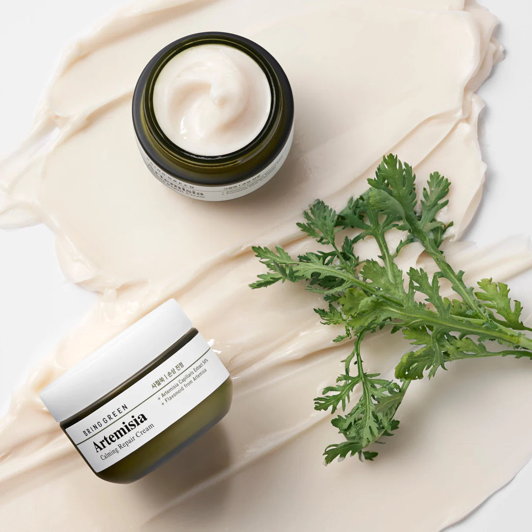 Bring Green Artemisia Calming Repair Cream 1+1 (75ml + 75ml) Set - Shop K-Beauty in Australia