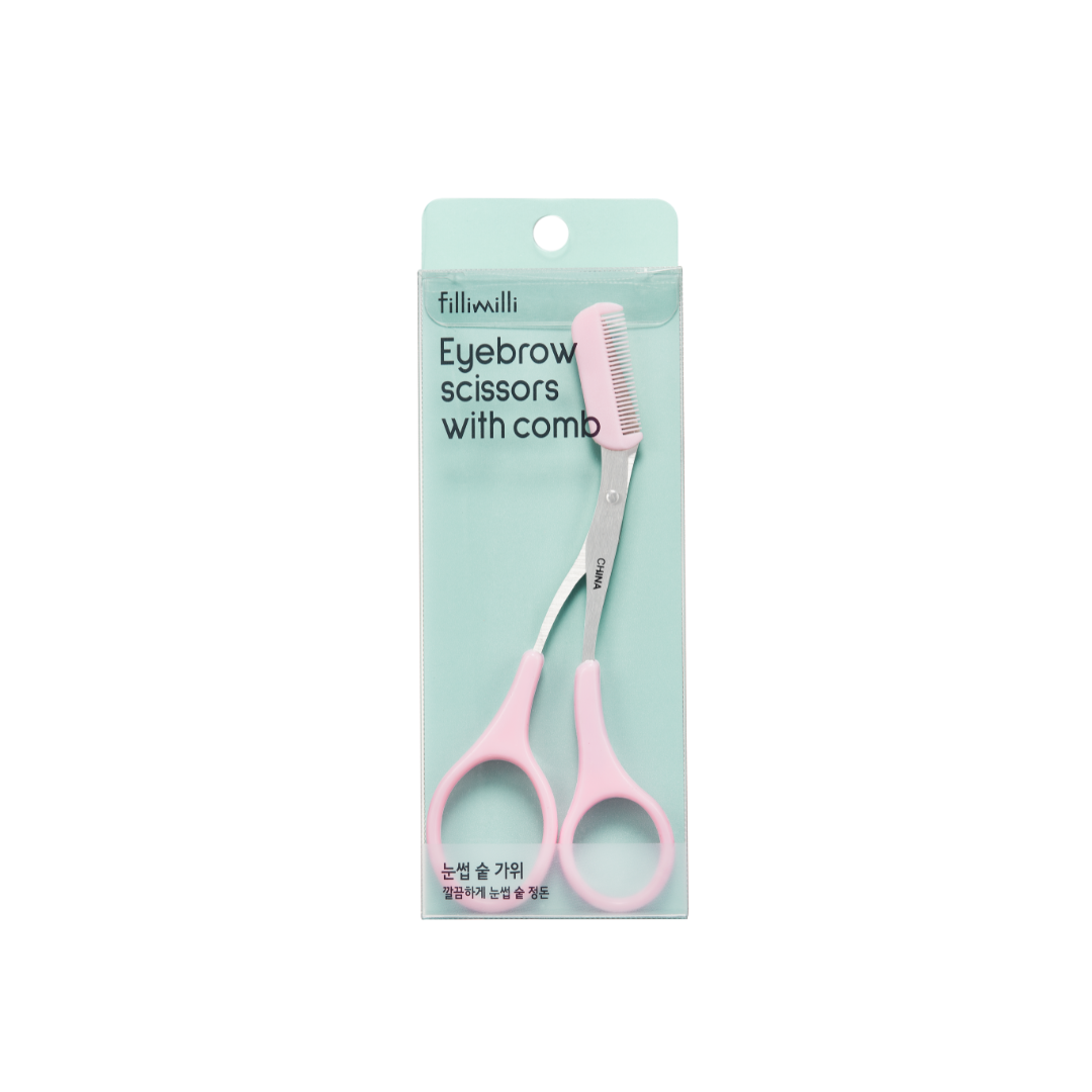 Buy fillimilli - Eyebrow Scissors With Comb in Bulk