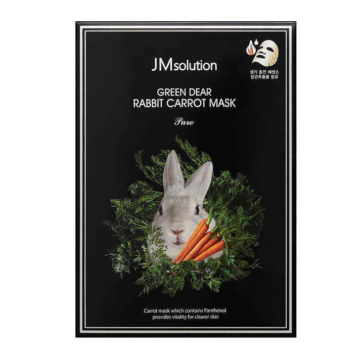 JM SolutionGreen Dear Carrot Mask Pure 10pcs - La Cosmetique