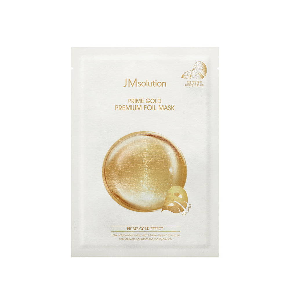 JM SolutionPrime Gold Premium Foil Mask 10pcs - La Cosmetique