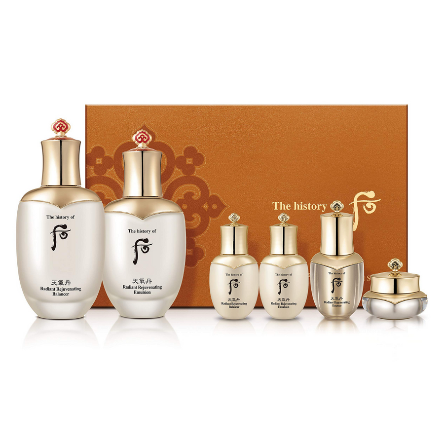 The History of WhooCheongidan Radiant Rejuvenating 2 Pieces Special Set (6-Piece Set) - La Cosmetique