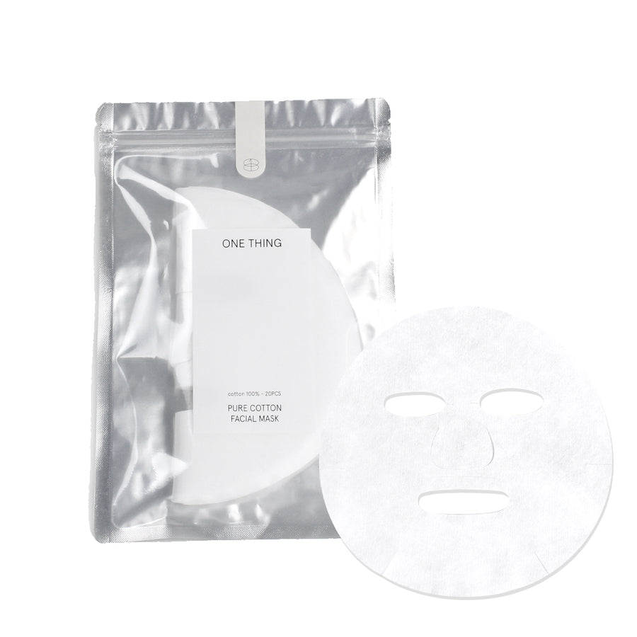 ONE THING Pure Cotton Facial Mask 20 Pieces - Shop K-Beauty in Australia