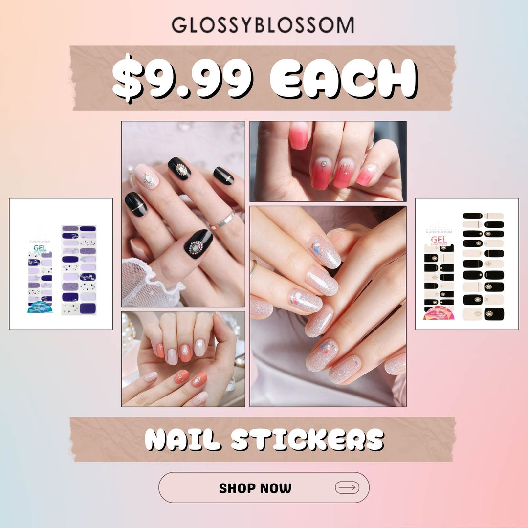 Glossy Blossom: Nail Stickers ONLY $9.99