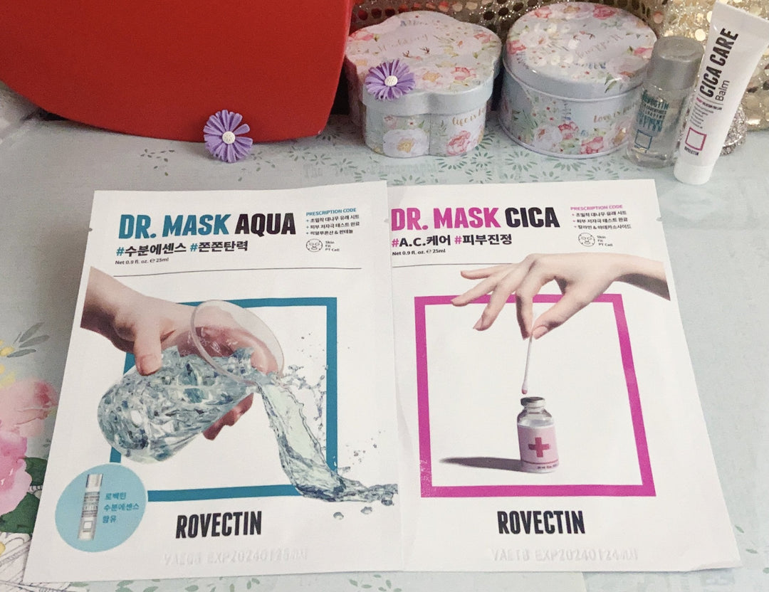 Rovectin Skin Essentials Dr. Mask Cica and Aqua