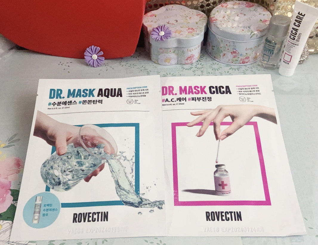 Rovectin Skin Essentials Dr. Mask Cica and Aqua