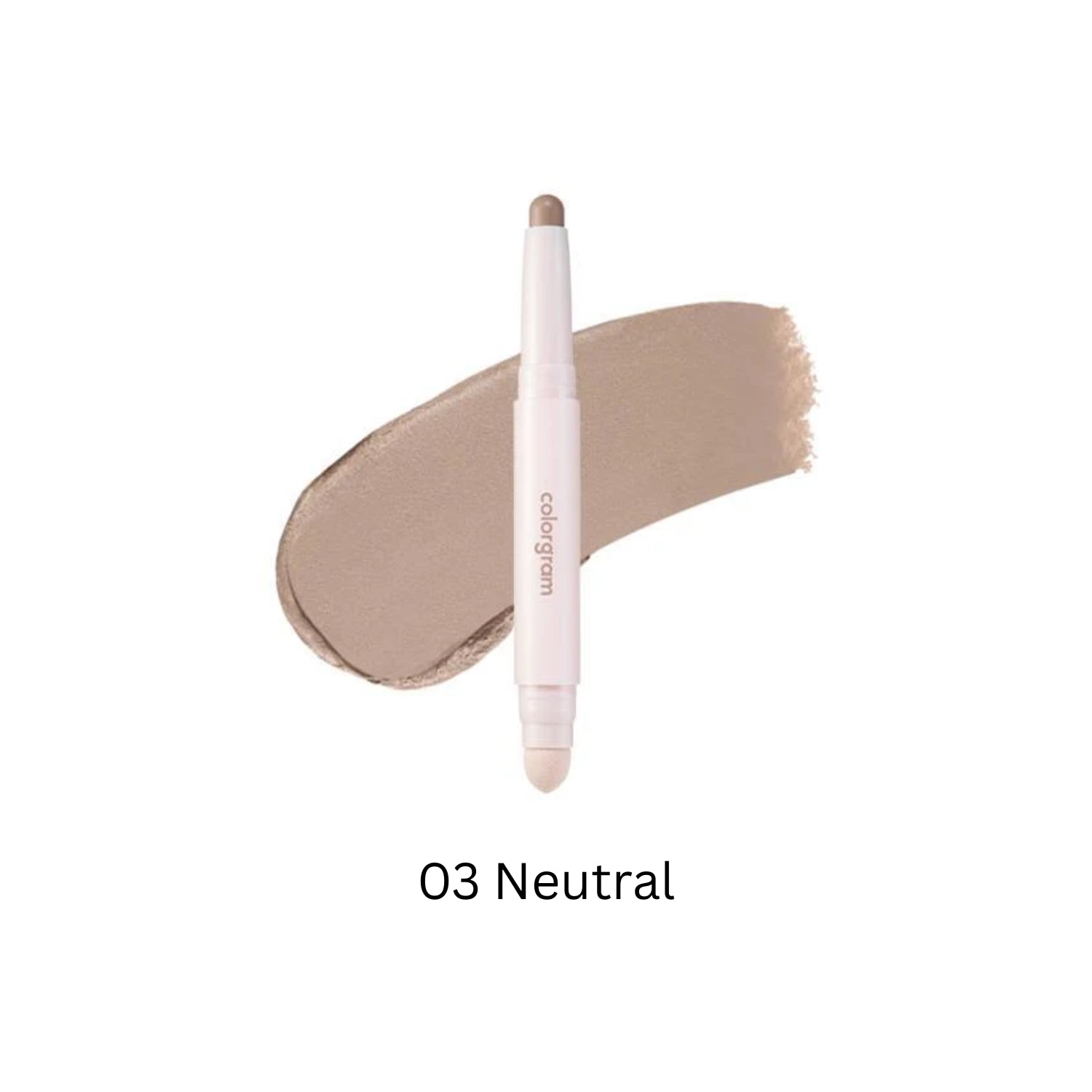 Colorgram Re-Forming Contour Stick in Nude Peach, showcasing its twist-up design and smooth, blendable contour product.