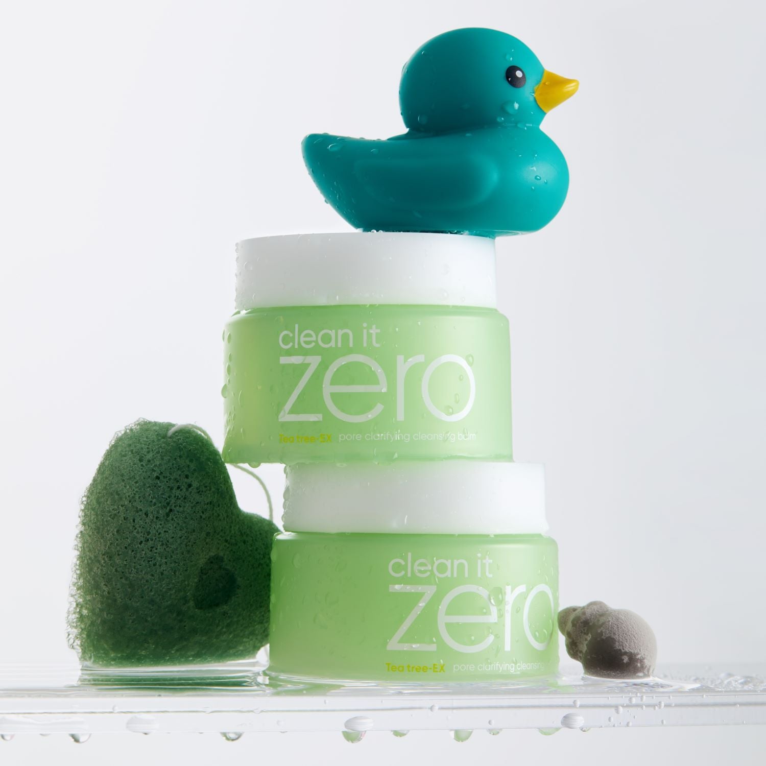 Banila Co Clean It Zero Cleansing Balm Original and Pore Clarifying bundle in 100ml jars, showing the skincare product containers.
