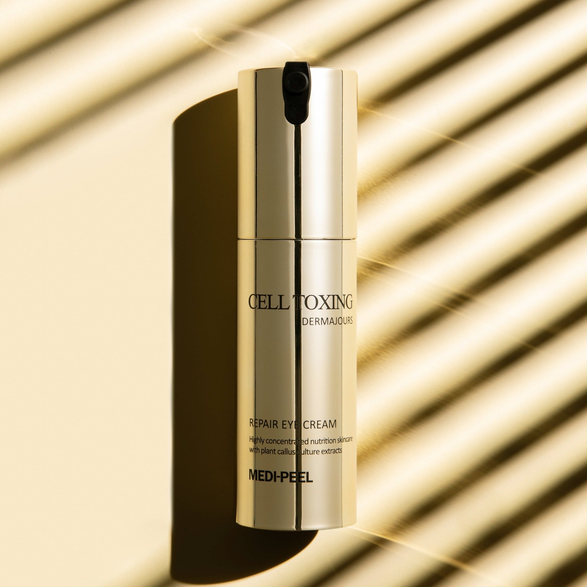 MEDIPEEL+ Cell Toxing Dermajours Repair Eye Cream 30ml jar with smooth cream visible in the image.