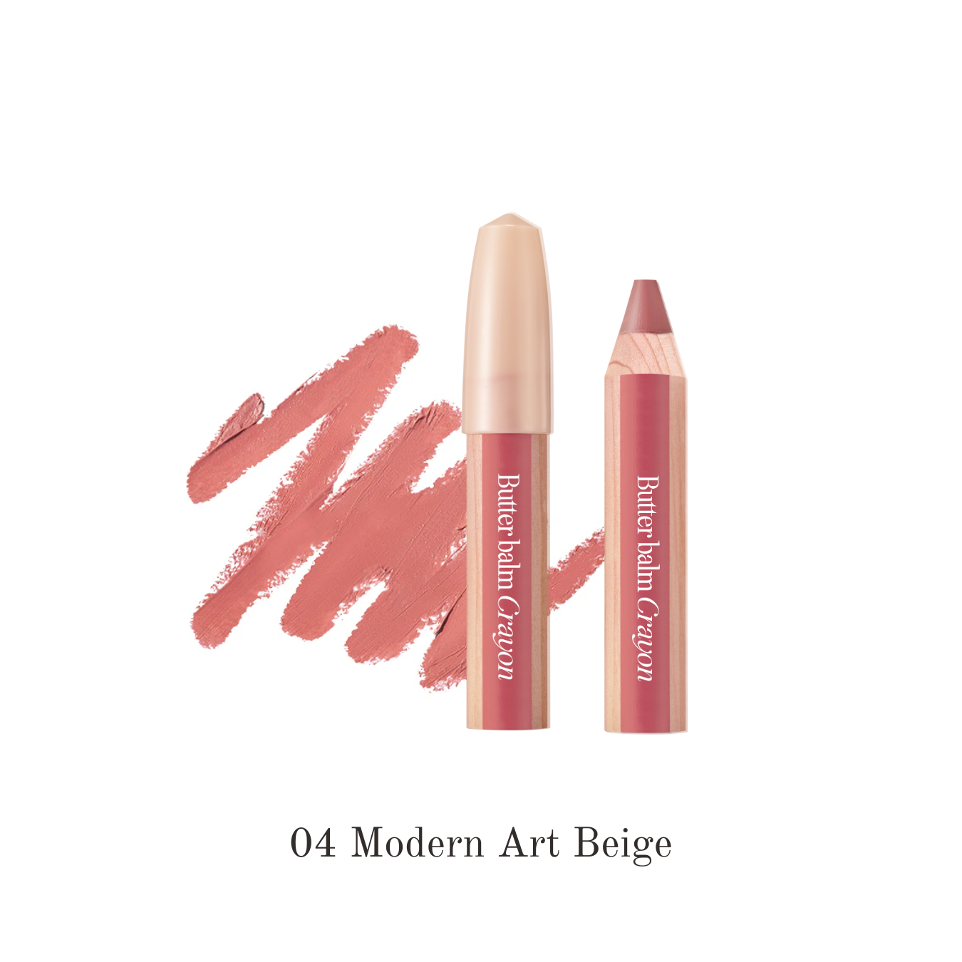 Clio Butter Balm Crayon lipstick in beige, featuring a sleek, modern design and creamy texture for smooth, nourishing lip color.