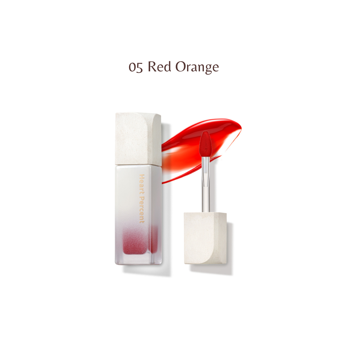 Heart Percent Dote on Mood Pure Glow Tint lip tint in 14 shades, showcasing a variety of vibrant and natural color options.