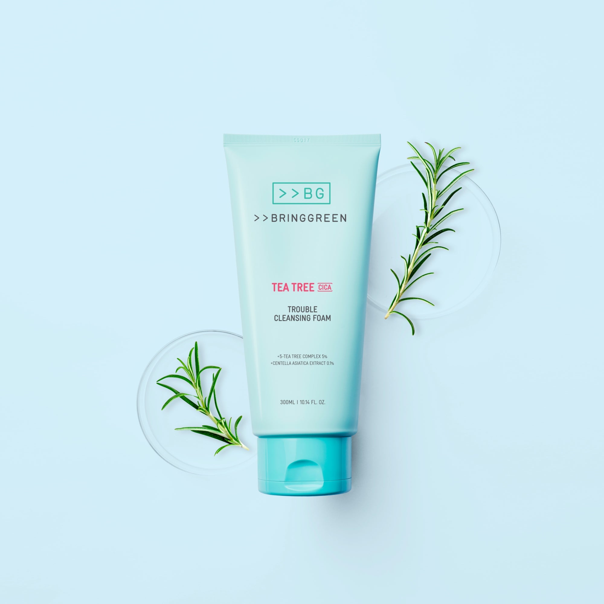 Bring Green Tea Tree Cica Trouble Cleansing Foam 300ml - Shop K-Beauty in Australia