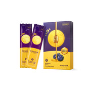 Frudia Blueberry Honey Overnight Mask packs, 20pcs of 5ml leave-on sleeping masks with blueberry and honey ingredients.