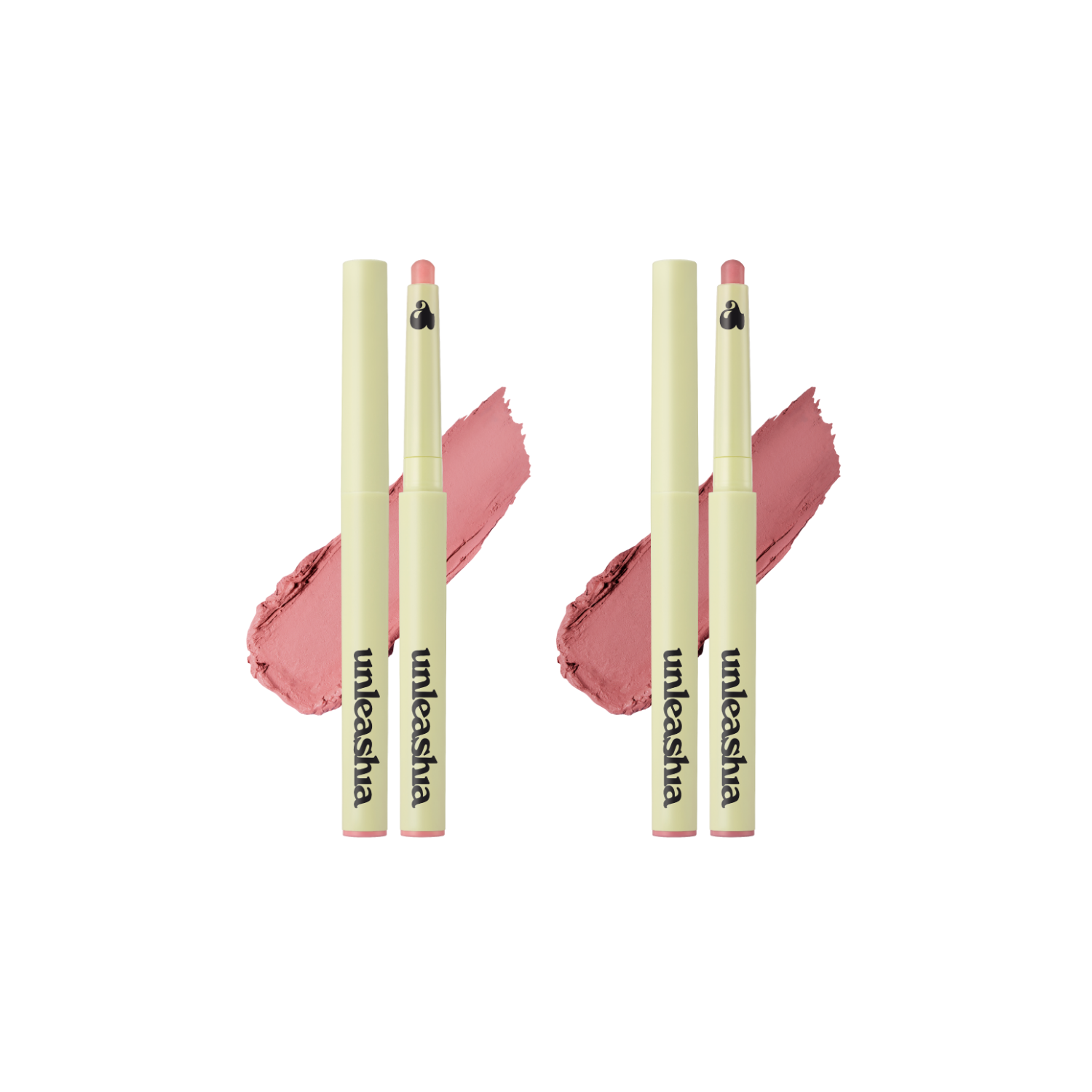 Unleashia Oh! Happy Day Lip Pencil lip liner in a neutral shade, shown with the pencil sharpened and ready for application.