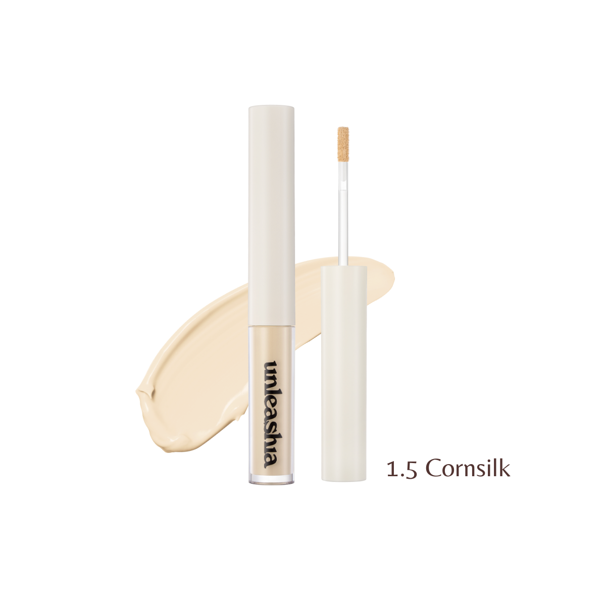 Unleashia Bye Bye My Blemish Concealer with two shades, featuring a creamy formula for concealing blemishes and imperfections.