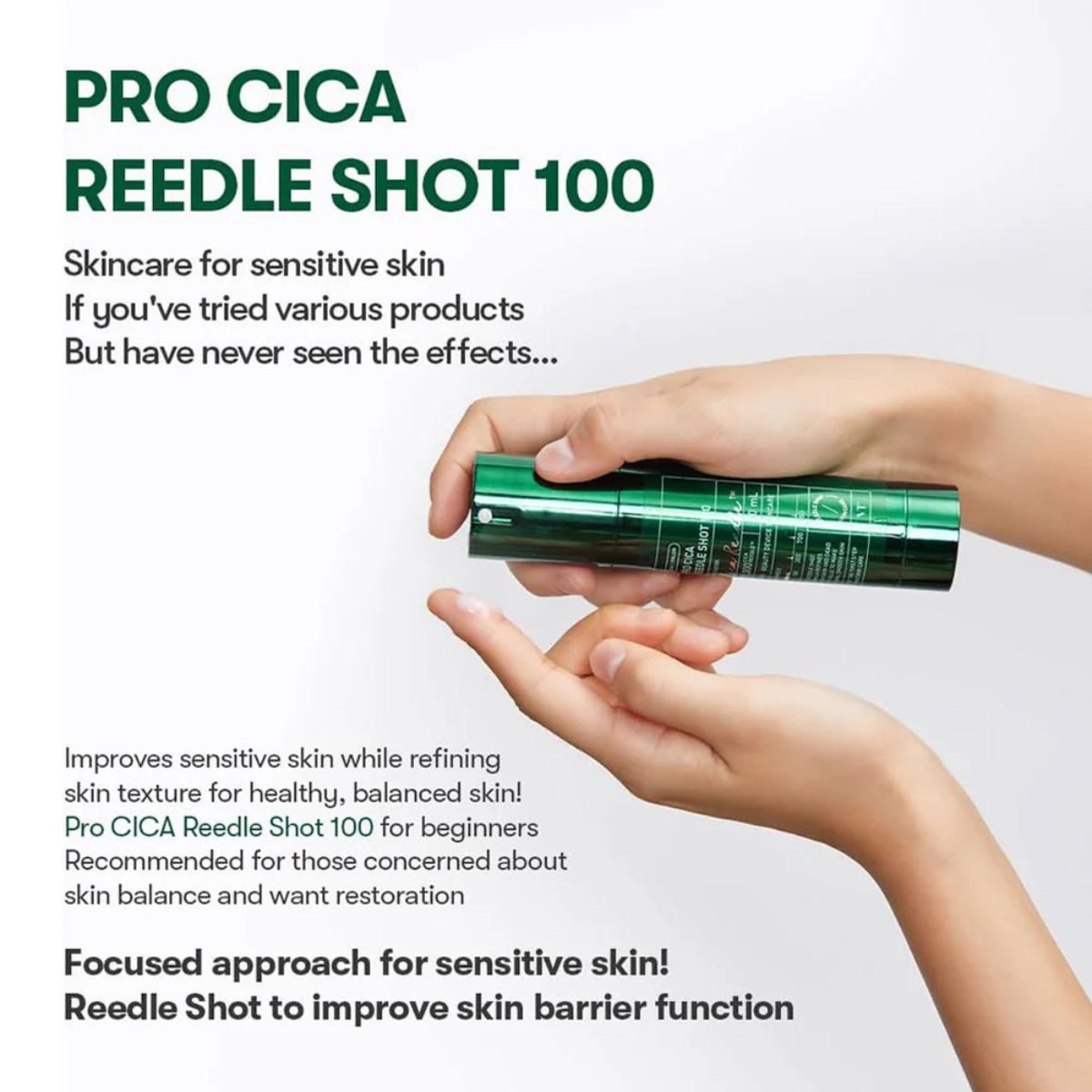 VT Cosmetics 100 Pro Cica Reedle Shot [10ea] | La Cosmetique