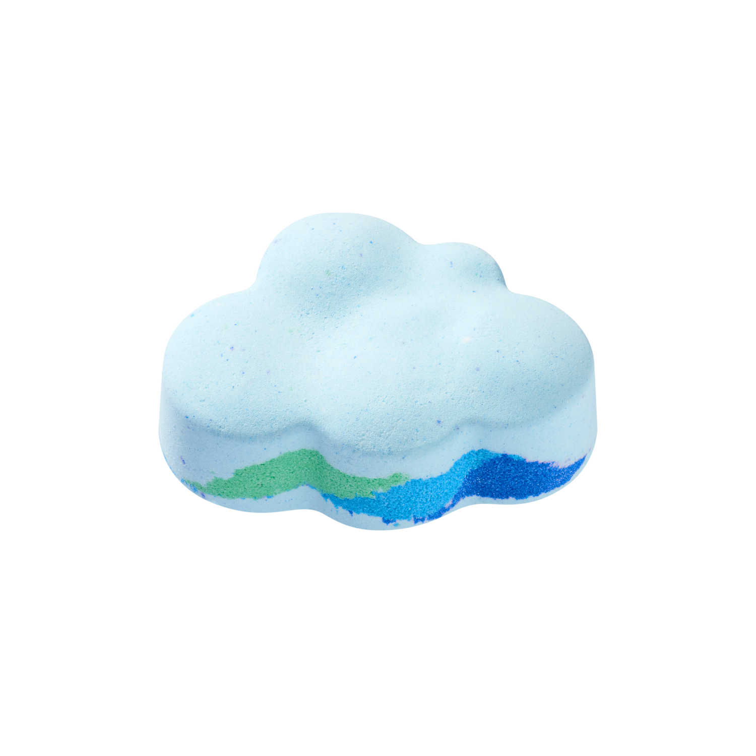 ROUND A’ROUND Universe Bubble Bath Bomb body wash and scrub with soapy cloud design, 170g, featuring a colorful, cloud-inspired appearance.