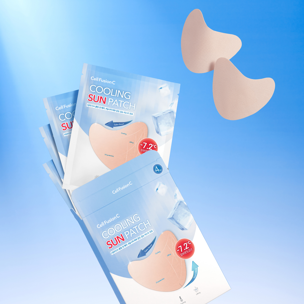 Cell Fusion C Cooling Sun Patch 60Pads - Shop K-Beauty in Australia