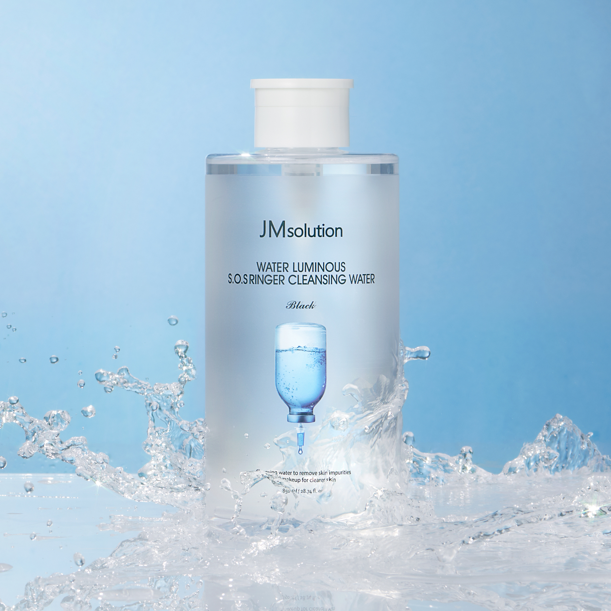 JMsolution Water Luminous S.O.S Ringer Cleansing Water Black [500ml] - Shop K-Beauty in Australia