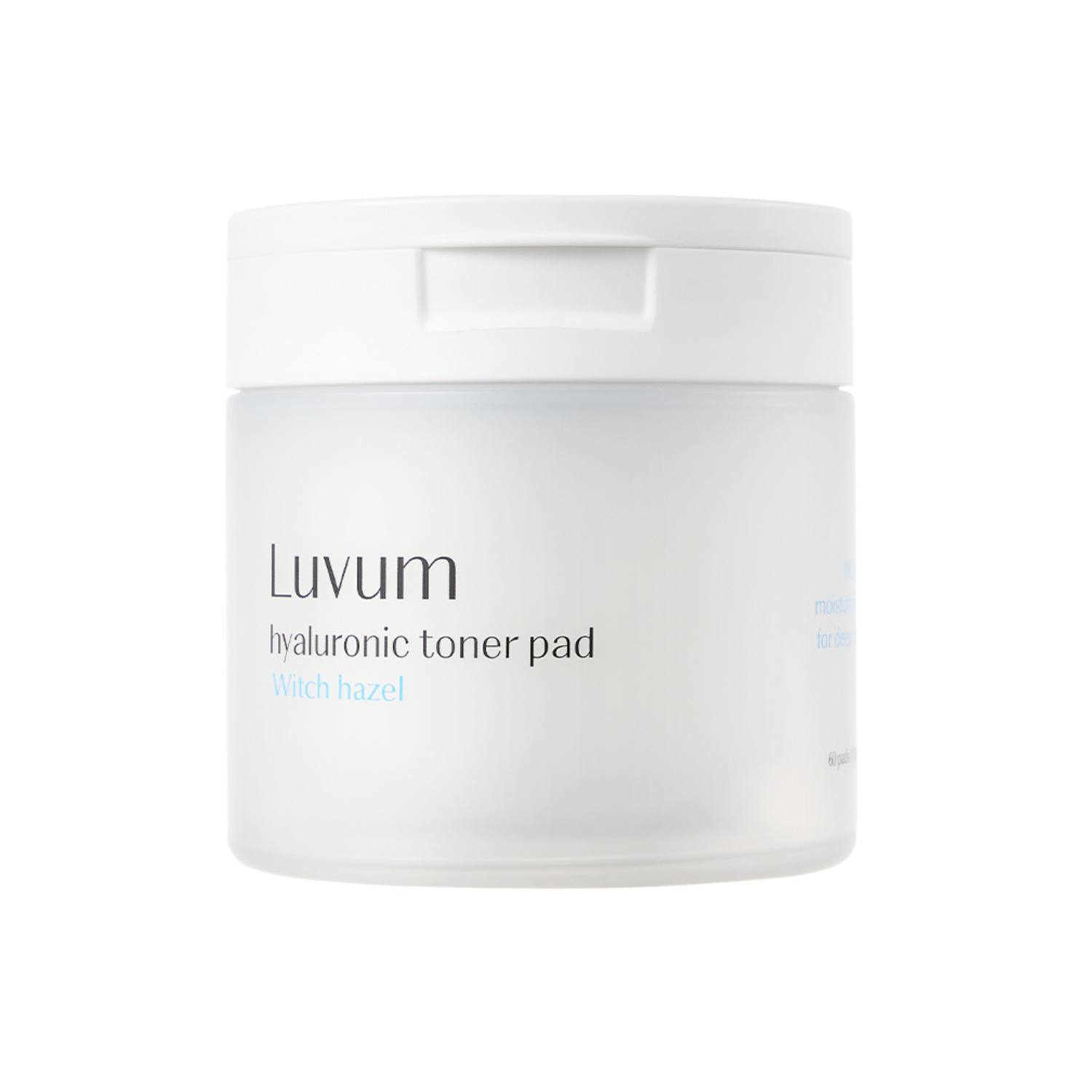 Luvum Witch Hazel Hyaluronic Toner Pad bundle with three skincare pads for refreshing and hydrating facial treatment.