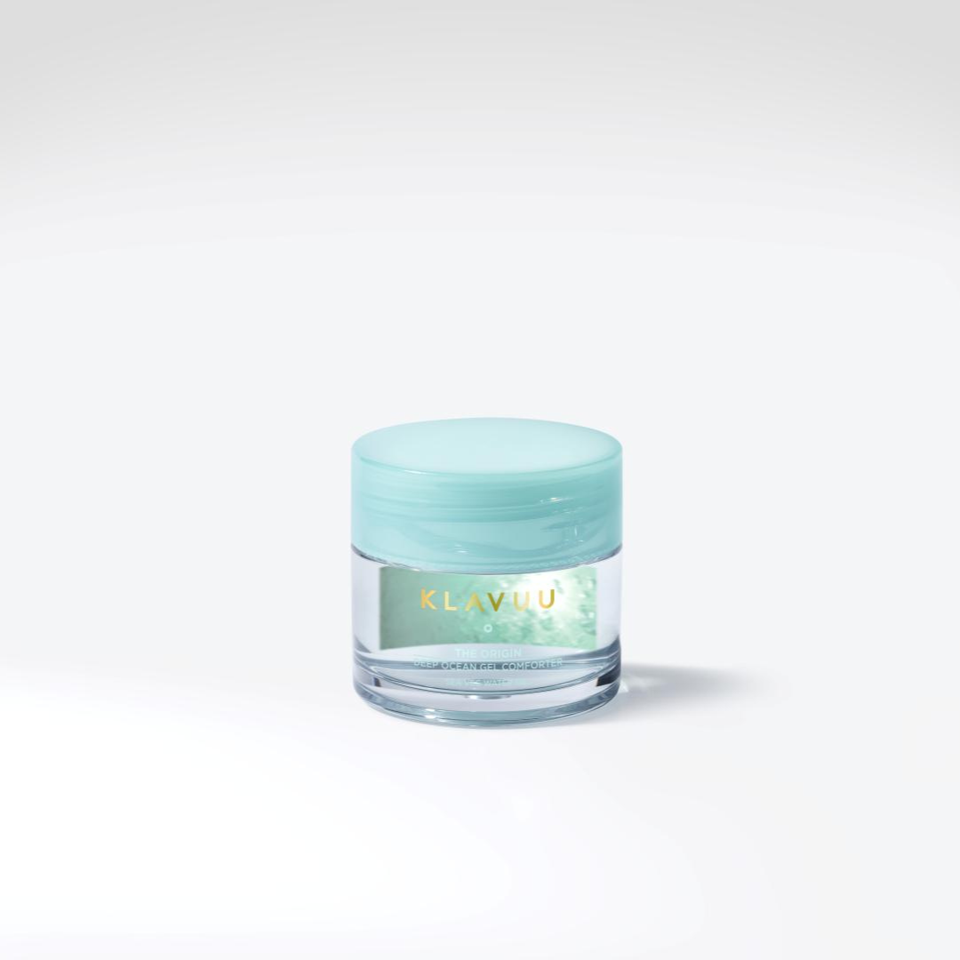 Klavuu The Origin Deep Ocean Gel Comforter 70ml face moisturizer jar with blue and white packaging, highlighting hydrating skincare.
