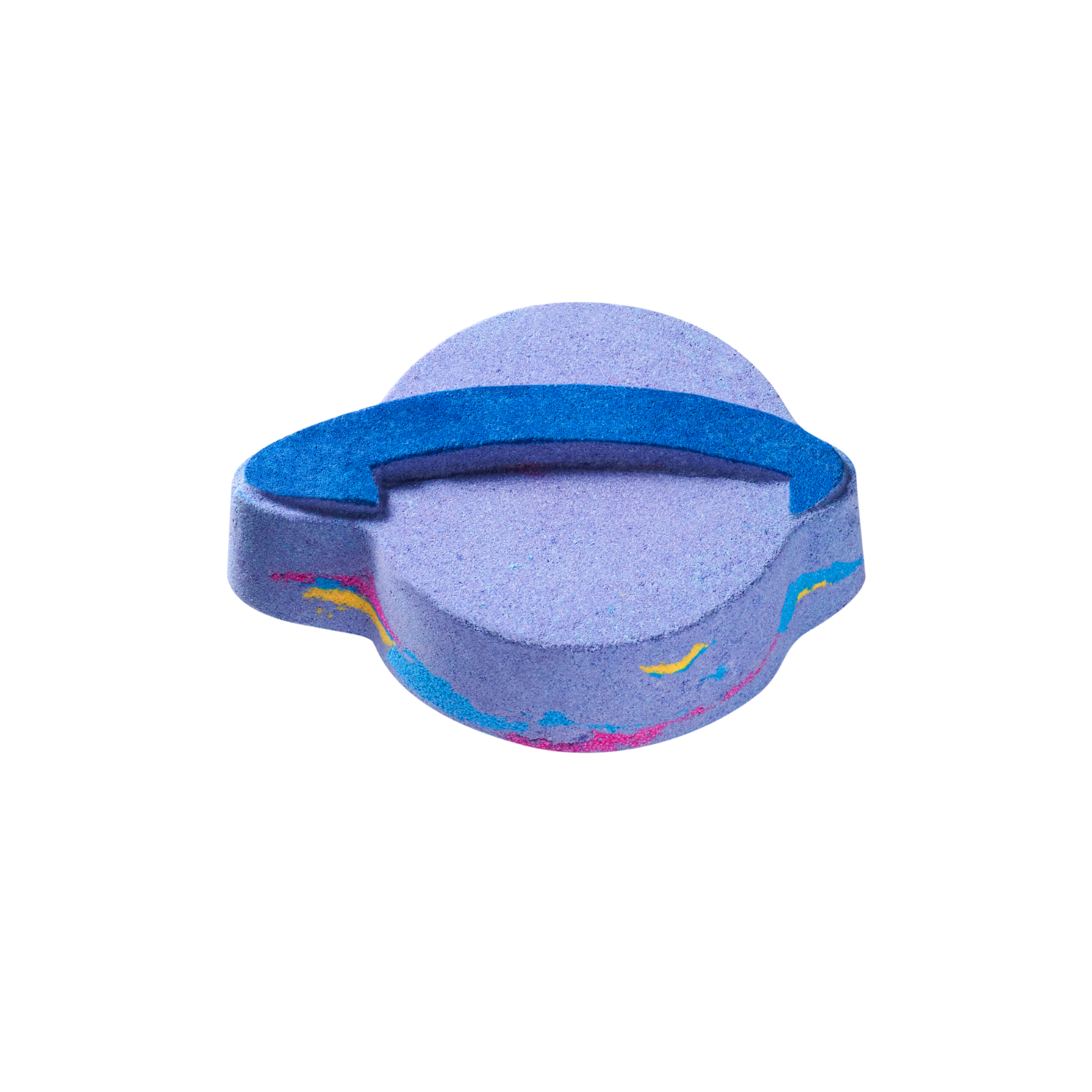 Round A’Round Universe Bubble Bath Bomb 170g with colorful swirling planets and cosmic design for body wash and scrub.