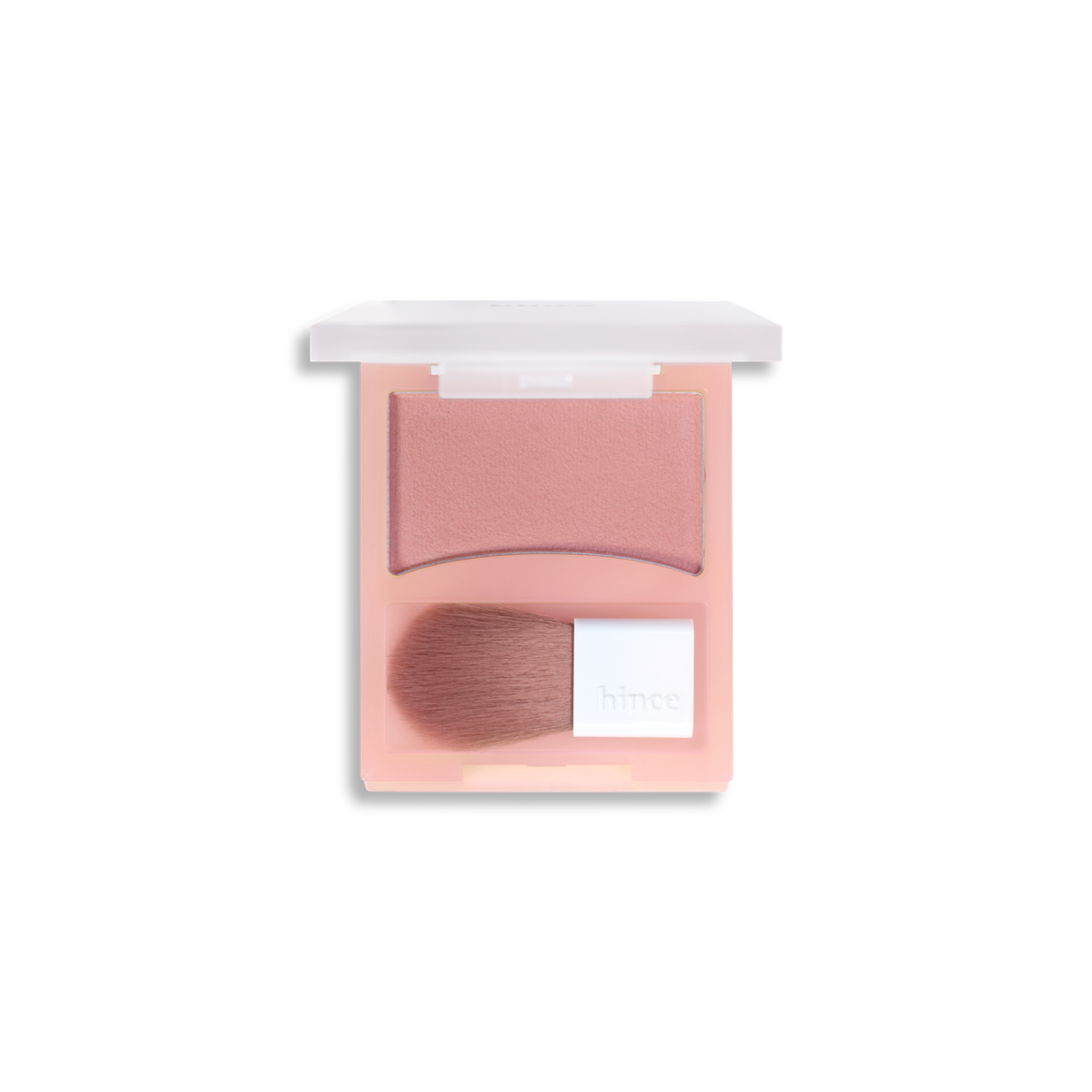 Hince Hug Layer Cheek Blush in a compact with soft pink powder, designed for natural, radiant blush application.