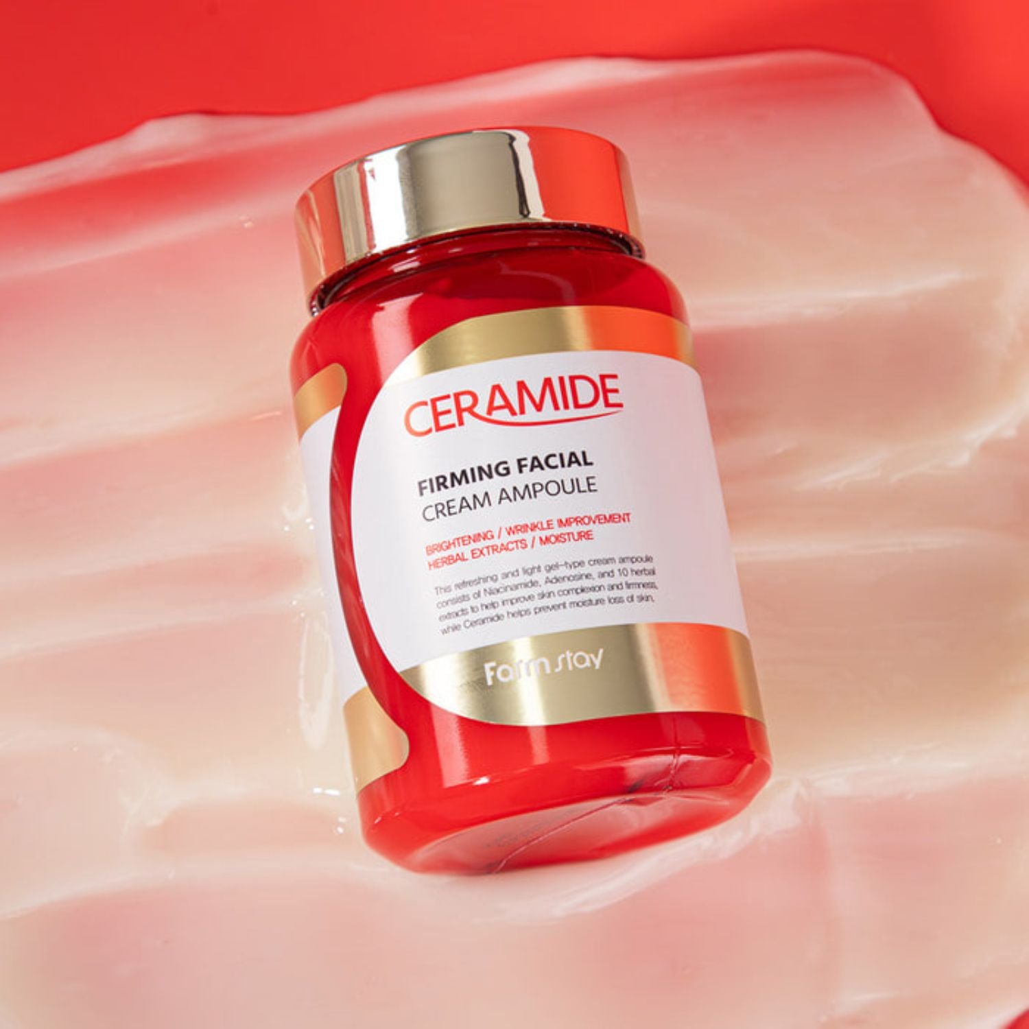 Farmstay Ceramide Firming Facial Cream Ampoule [250ml] - Shop K-Beauty in Australia