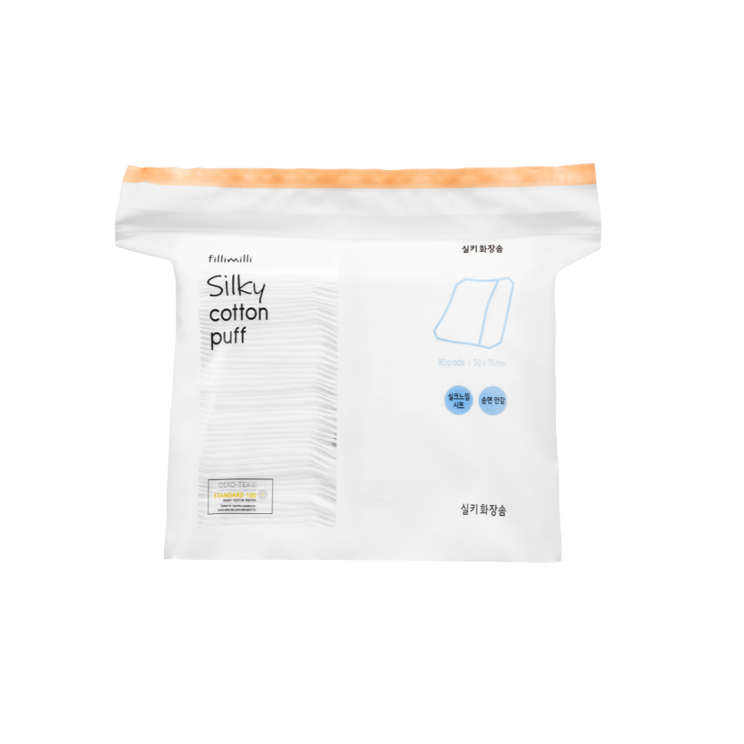 Fillimilli Silky Cotton Puff (80PCS) - Shop K-Beauty in Australia