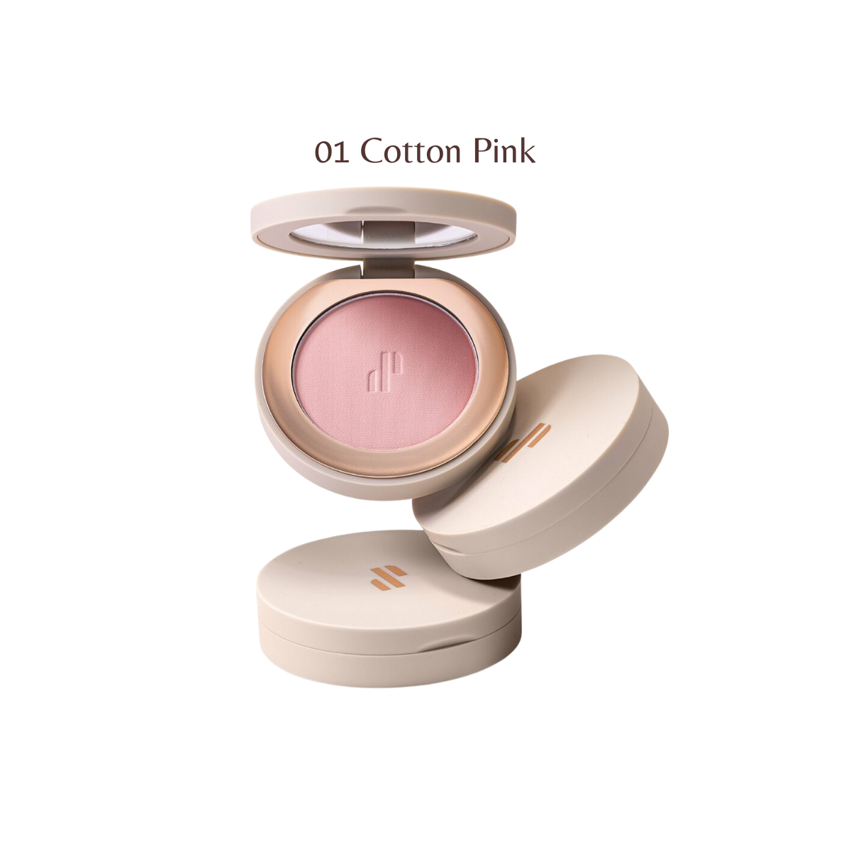 Heart Percent Dote on Mood Blurry Blush in two shades, blush compact with a soft, blurred design for a natural makeup look.