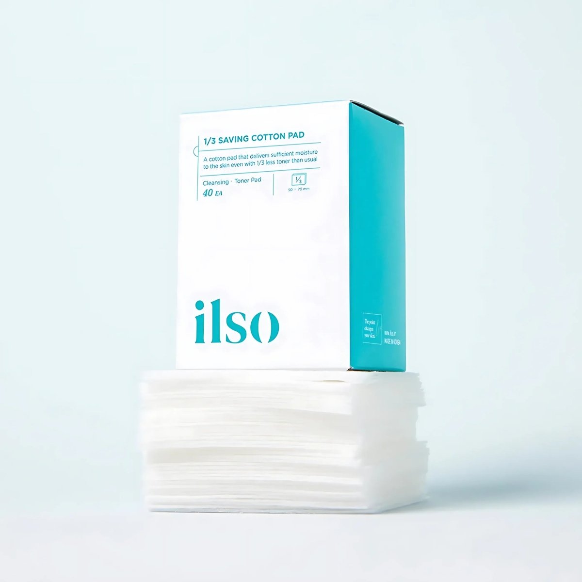 ILSO 1/3 Saving Cotton Pad 40Pads | La Cosmetique