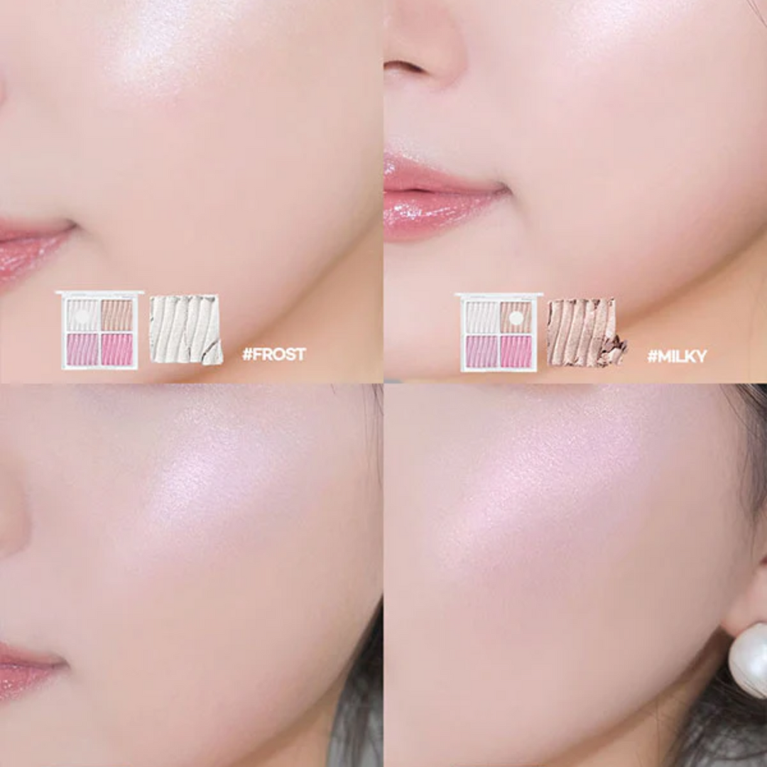 WAKEMAKE Glow Contouring Highlighter Palette (2 Colours) - Shop K-Beauty in Australia