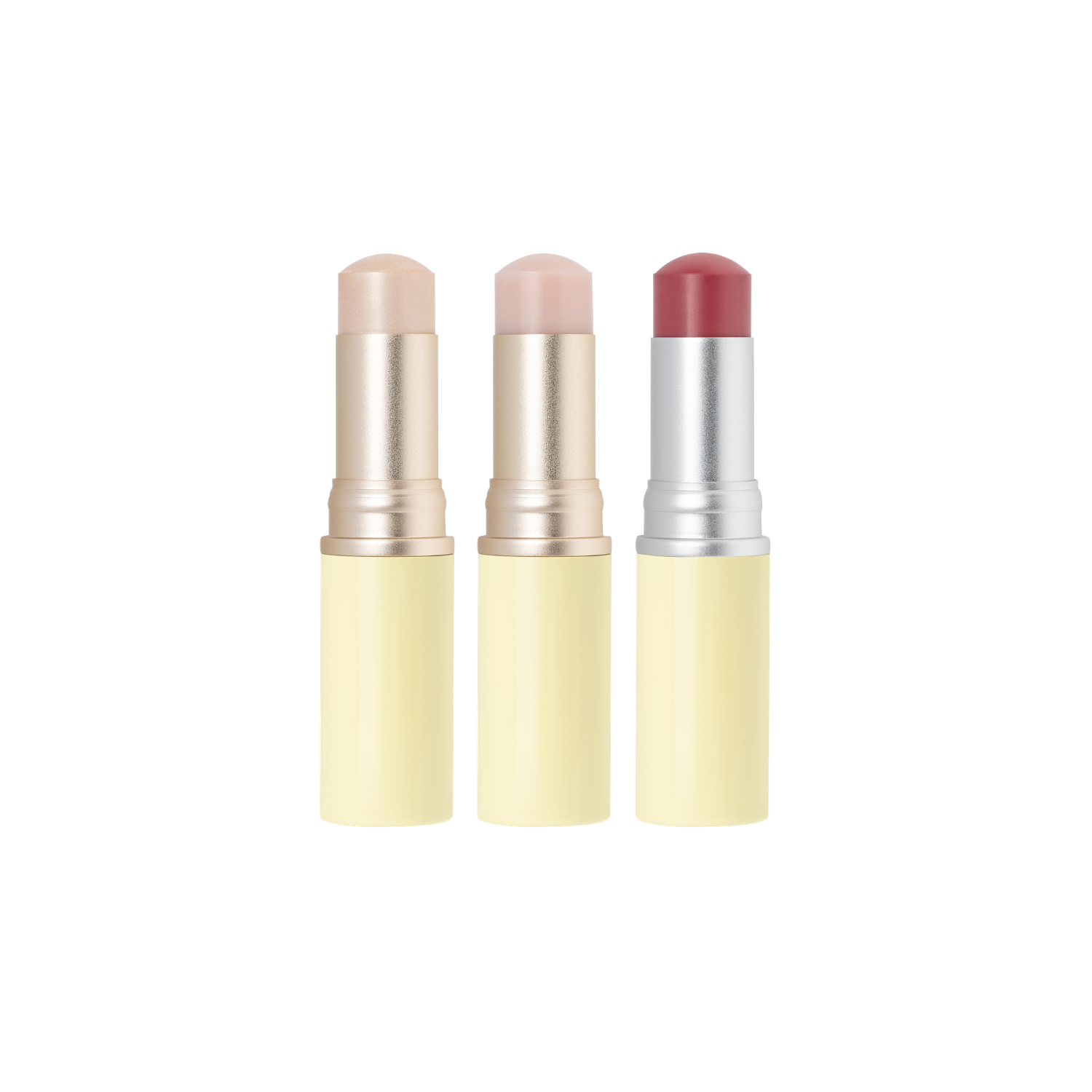 Hince True Dimension Radiance Balm highlighter with a shimmering, luminous finish in a compact container.