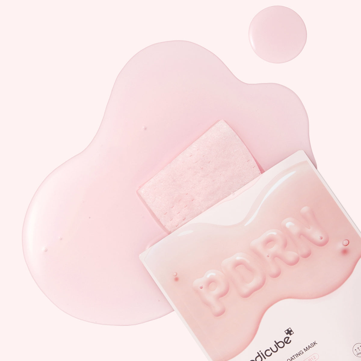 Medicube PDRN Pink Vita Coating Sheet Mask, hydrating facial mask with pink vitamin coating, designed for skin rejuvenation and brightness.