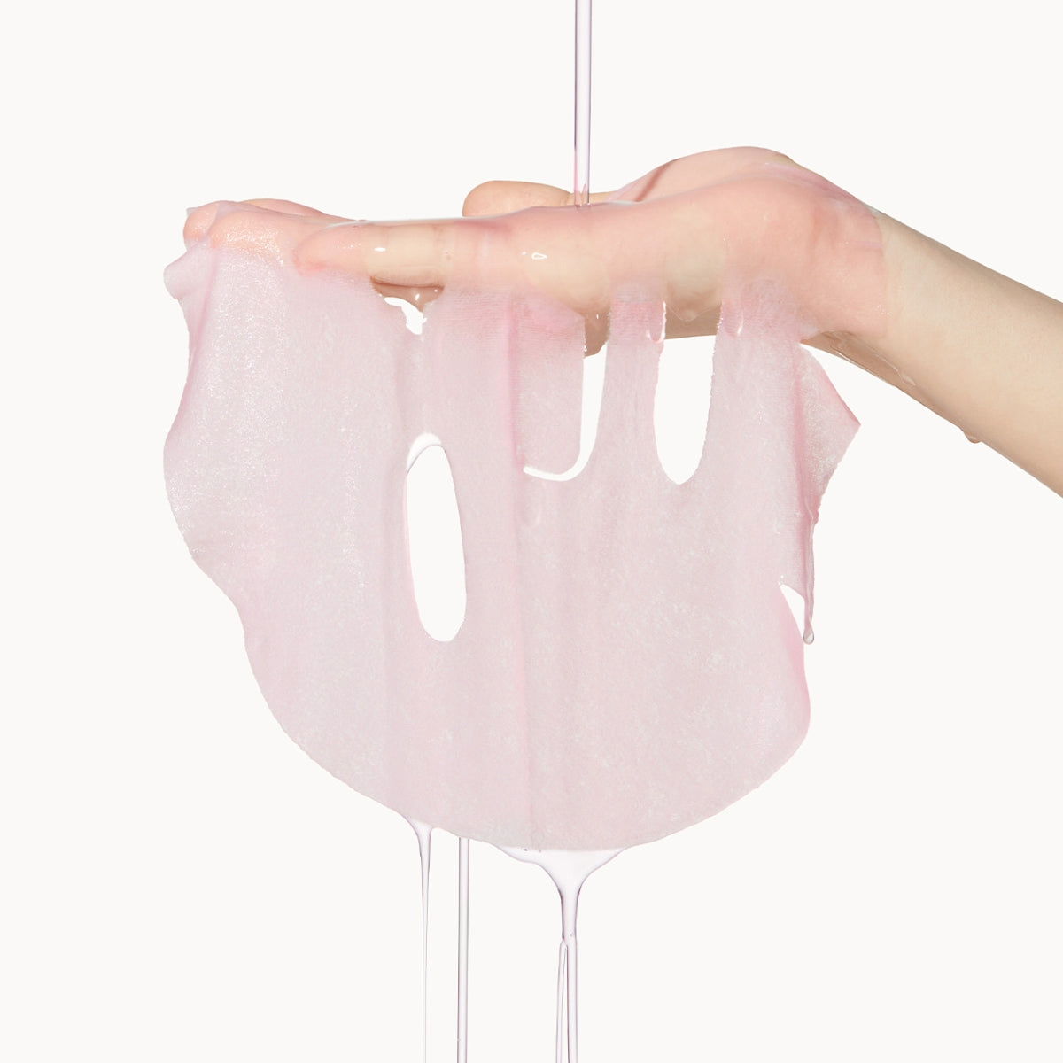 Medicube PDRN Pink Vita Coating Sheet Mask displayed on a white background, showing its pink packaging and texture.