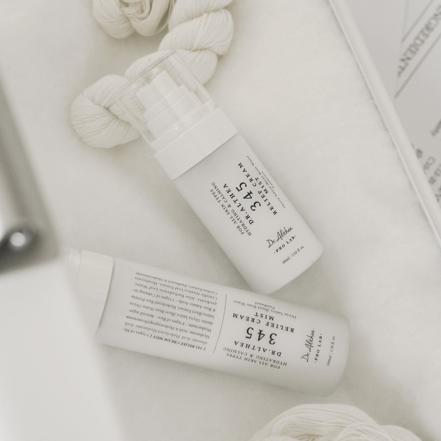 Dr. Althea 345 Relief Cream Mist 60ml, a soothing facial mist with calming ingredients for skin hydration and comfort.