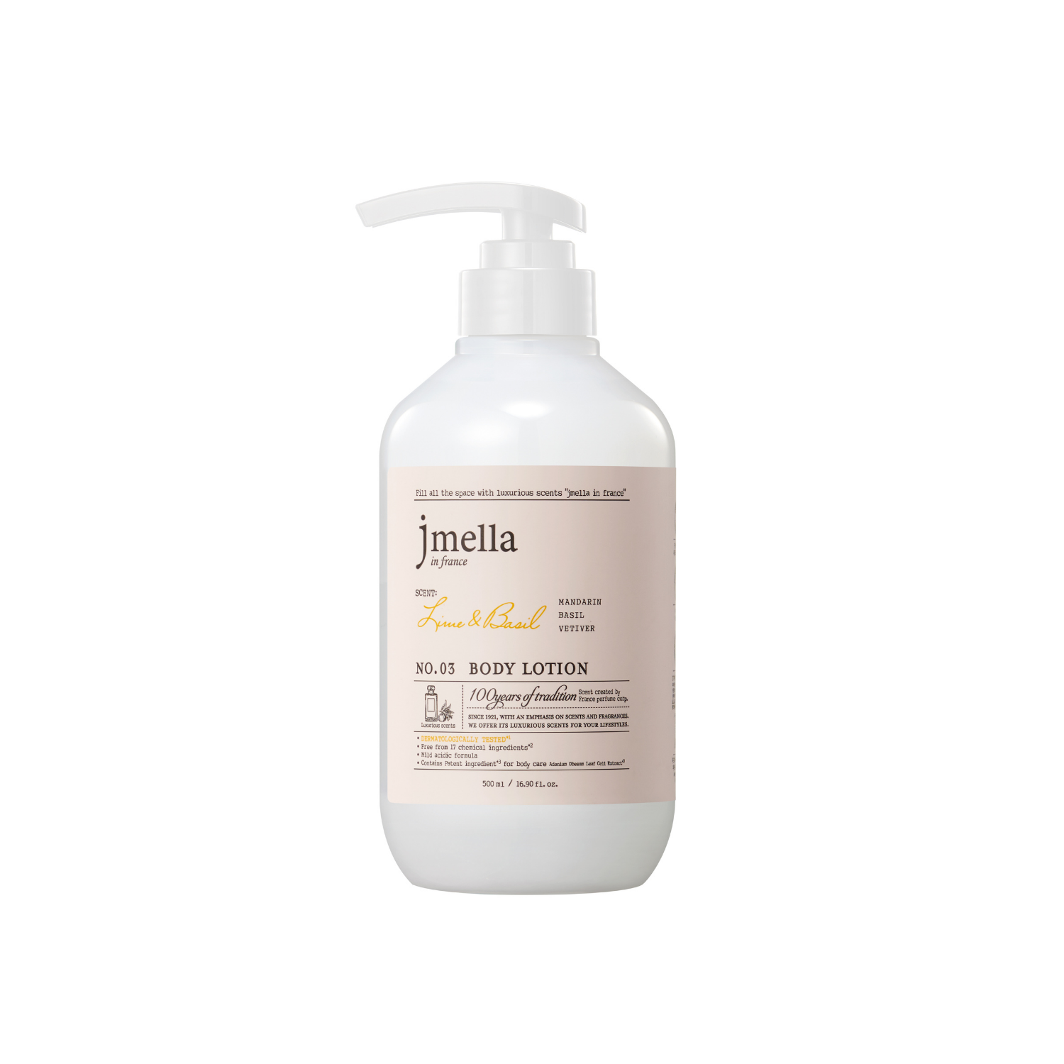 Jmella Lime & Basil Body Lotion 500ml - Shop K-Beauty in Australia