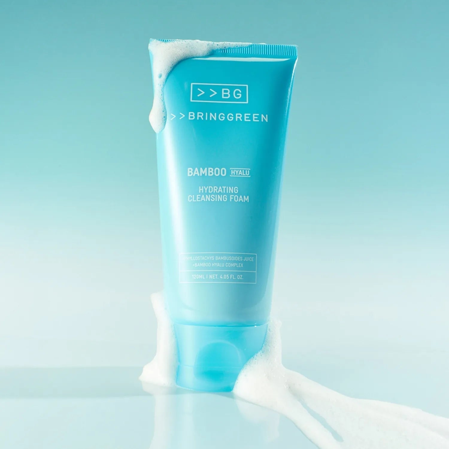 Bring Green Bamboo Hyalu Hydrating Cleansing Foam 120ml - Shop K-Beauty in Australia