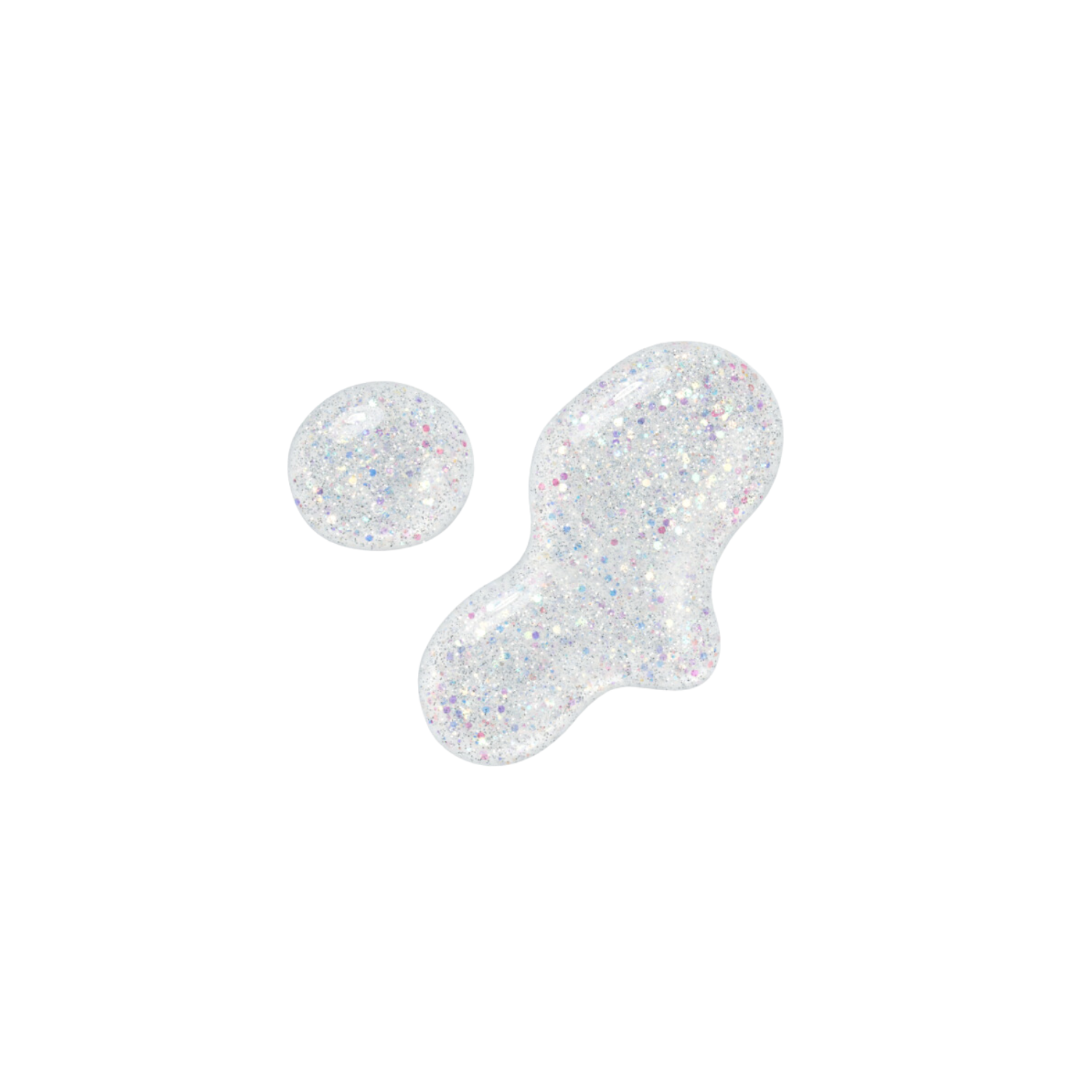 Wakemake Nail Gun Glitter nails with shiny, glittery design on natural-looking nails for a sparkling manicure style