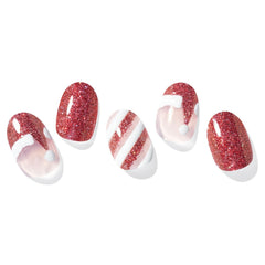 Semi-Cured Gel Nail - N Santa Cane