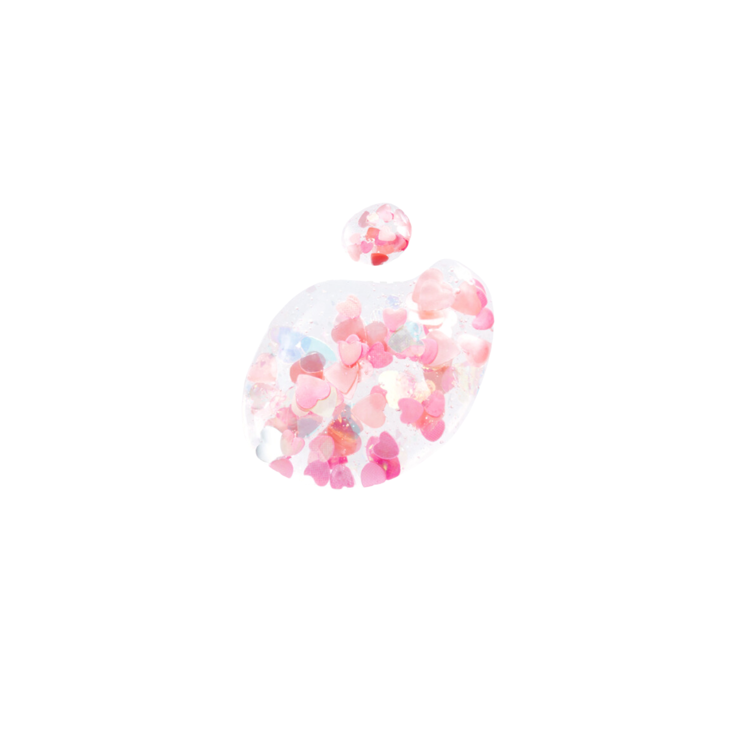 Wakemake Nail Gun Glitter nails with shiny, glittery nail art design on natural-looking nails, showcasing sparkling nail decoration.