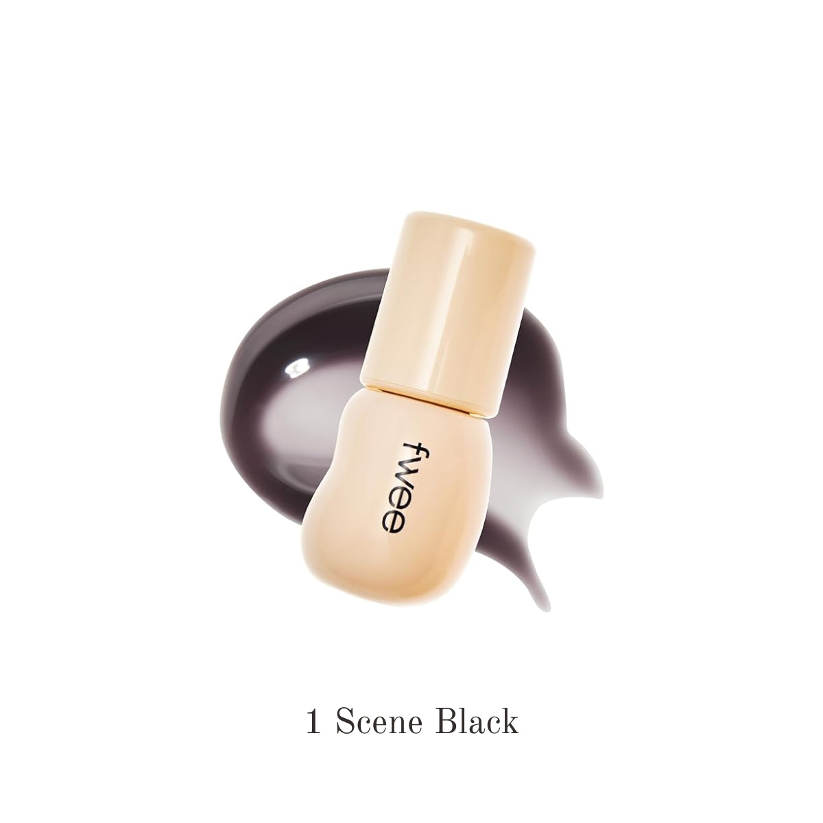Fwee 3D Changing Gloss lip gloss with three color-changing shades in a sleek tube, showcasing its vibrant, glossy finish.