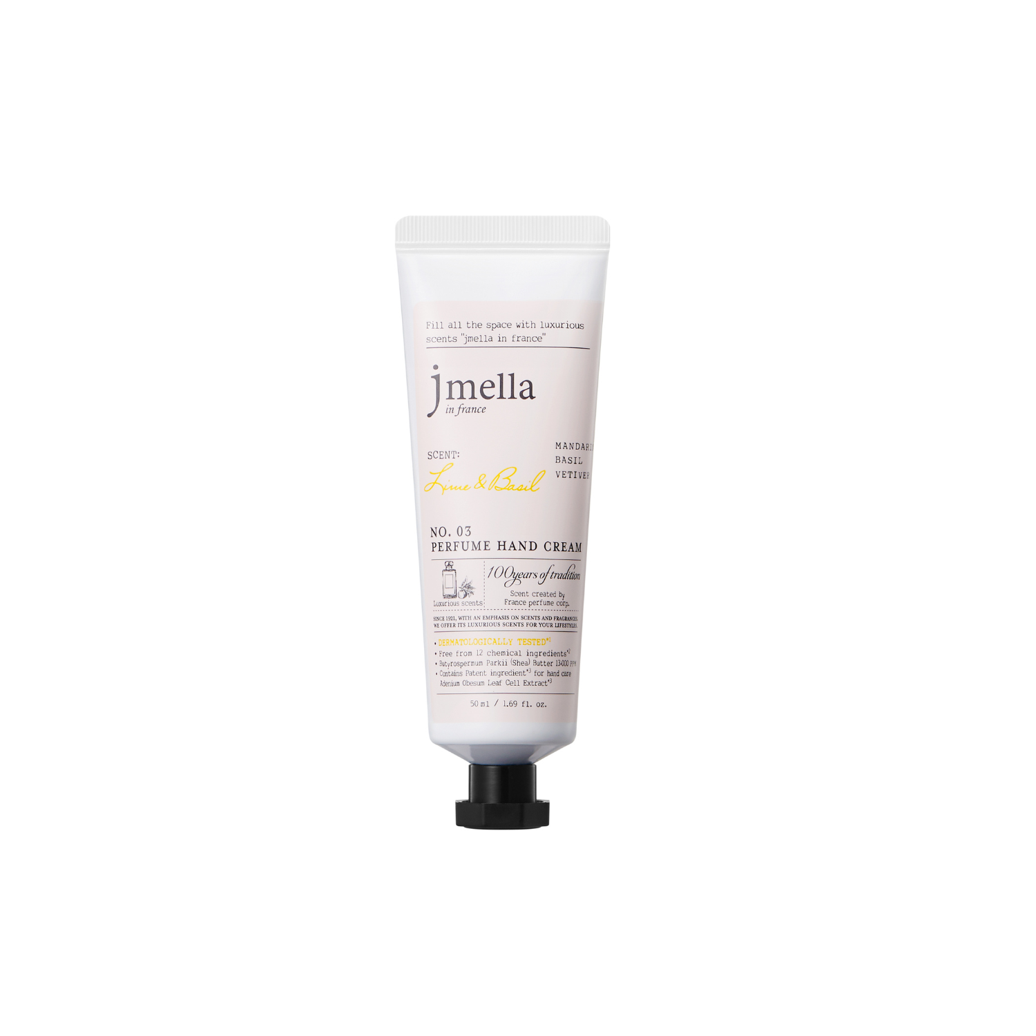 Jmella Lime & Basil Perfume Hand Cream 50ml - Shop K-Beauty in Australia