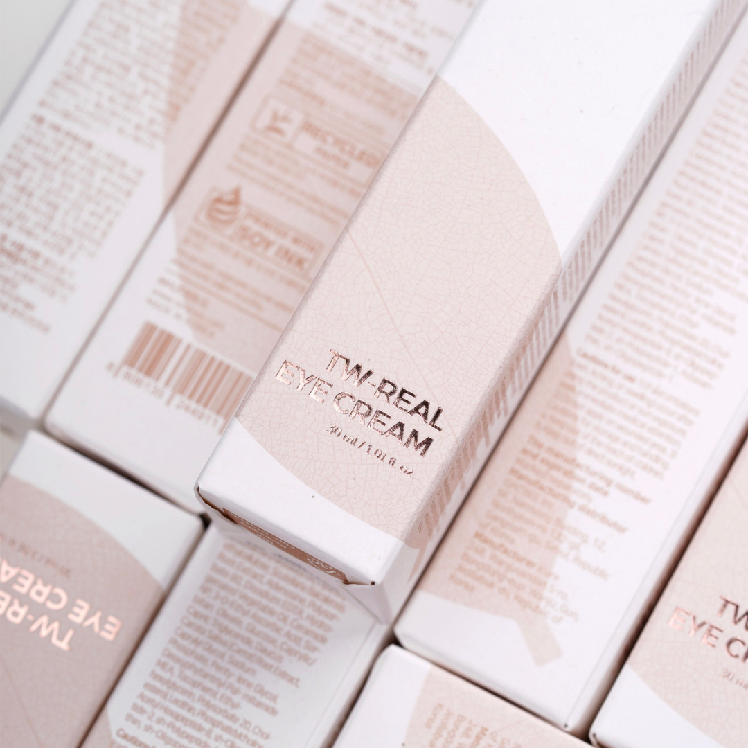Isntree Tw-Real Eye Cream in a 30mL jar, showing the skincare product with a clean, minimalist design and white packaging.