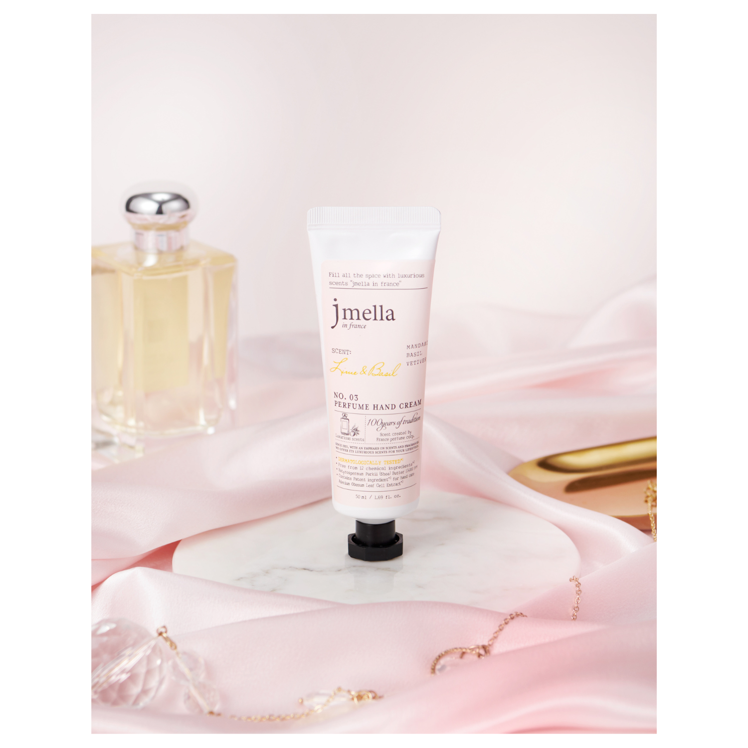 Jmella Lime & Basil Perfume Hand Cream 50ml - Shop K-Beauty in Australia