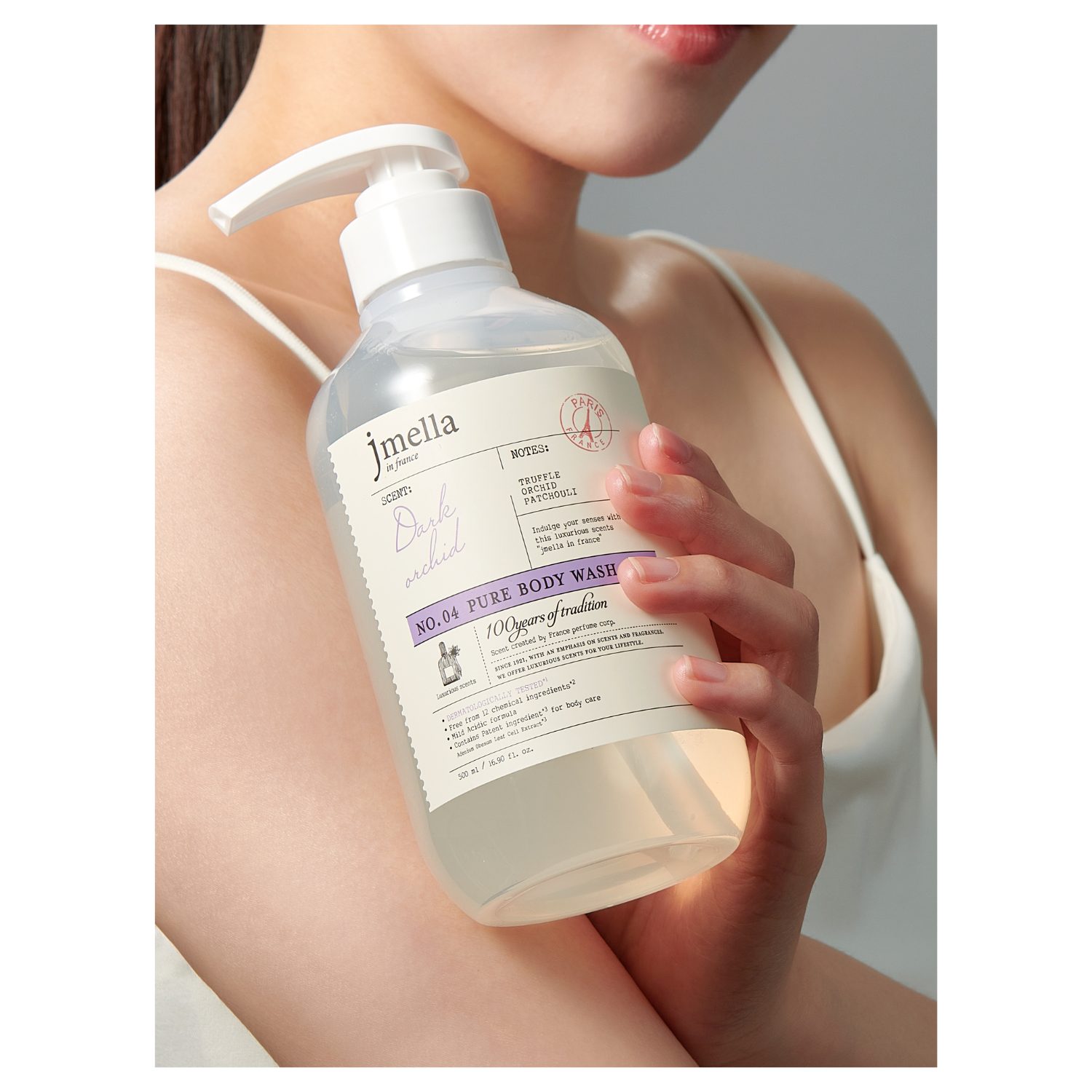 Jmella Pure Dark Orchid Body Wash 500ml - Shop K-Beauty in Australia