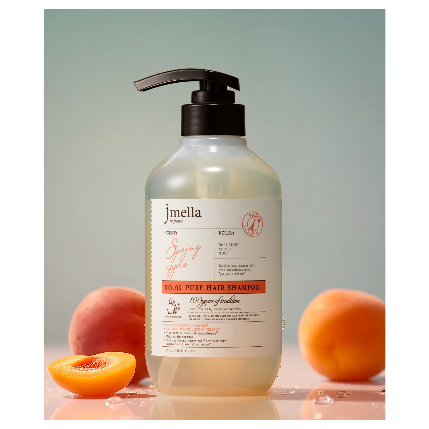 Jmella Pure Spring Apple Hair Shampoo 500ml - Shop K-Beauty in Australia