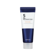 Numbuzin No.5 Daily Multi-Vitamin Cream face moisturizer jar, 60ml, with creamy texture and vibrant packaging.