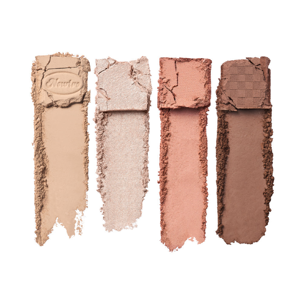 Too Cool For School Newtro Club Eye Palette with various colorful eyeshadow shades in a sleek rectangular palette.