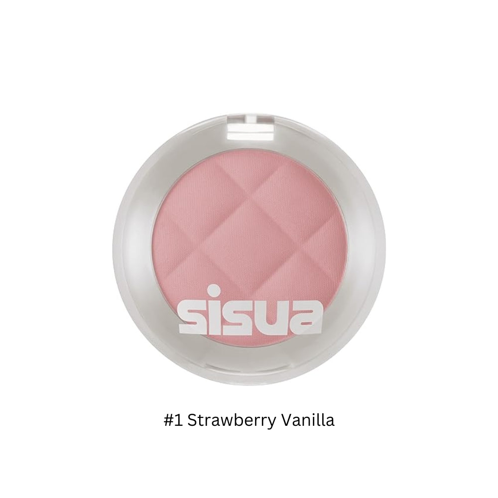 Unleashia Butter Waffle Dough Blusher in Strawberry Vanilla shade showing soft, peachy-pink blush with a smooth, creamy texture.